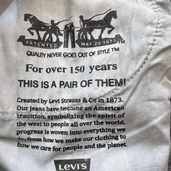 Levis 501 Original Fit Button Fly Straight Leg Denim Black Jeans Men 38x32 - Picture 7 of 7